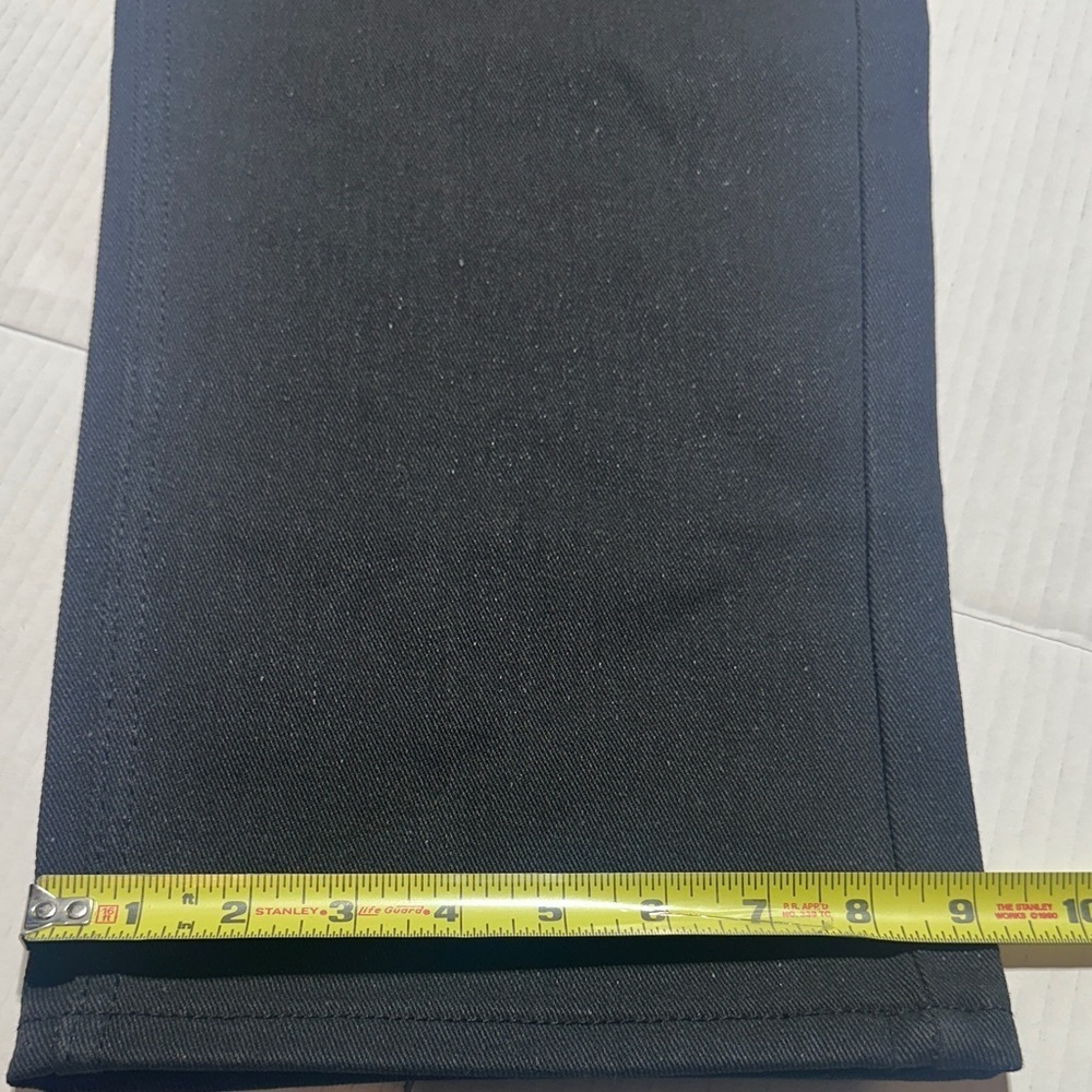 NWT Denim Studio dressy slim fit black pants with a slight shimmer 46/32 pockets - Picture 3 of 12